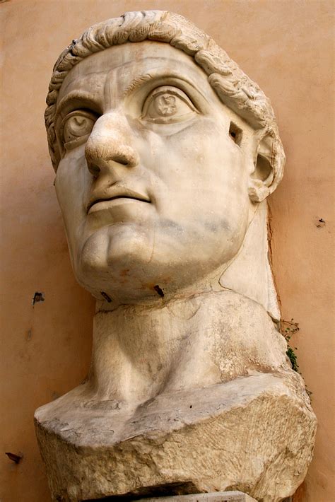 Head Of Constantines Colossal Statue At The Capitoline Museums The