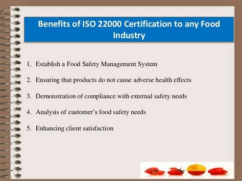 Iso 22000 2005 Food Safety Management System Certification Practice G