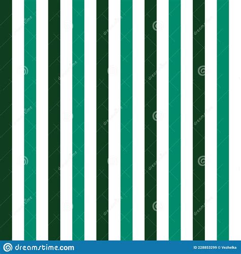 Green White Stripes Seamless Pattern Vector Illustration Stock Vector