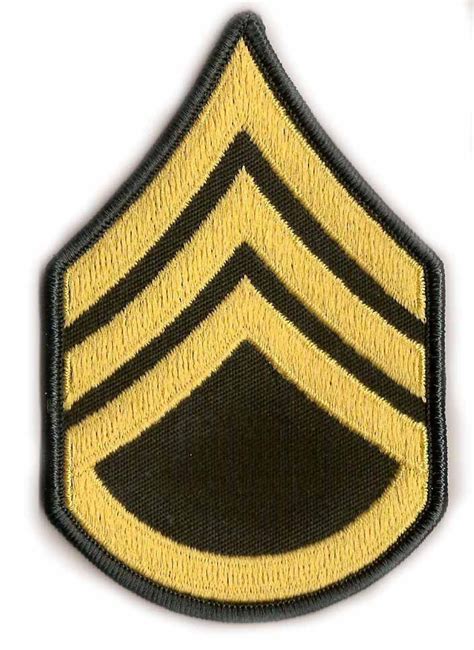 Army Staff Sergeant E 6 Cloth Rank Pair Army Enlisted Cloth Ranks
