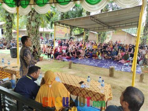 GoSumut Com Alamak Anggota DPRD Langkat Kaget 2 Dusun Di Desa Ujung