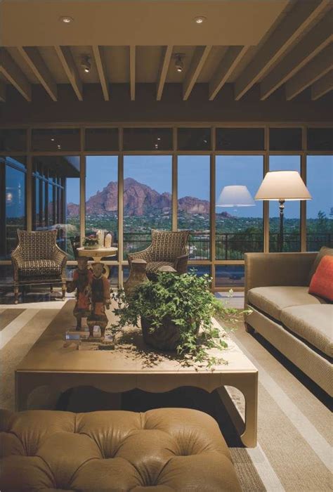 Glass Wall Provides Gorgeous View Of Camelback Mountain In Arizona