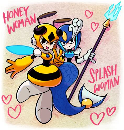 Personasama Honey Woman Splash Woman The Strongest Robot Masters Mega Man Art