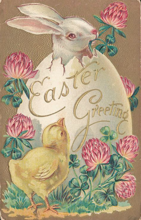 A Collection Of 30 Cute Bunny Rabbit Vintage Easter Postcards Vintage