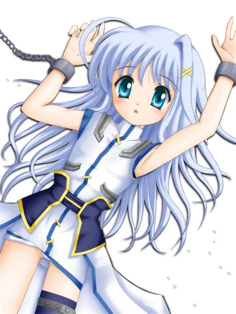 Safebooru 1girl Bdsm Bondage Bound Chains Flipper Hair Ornament Lyrical Nanoha Magical Girl