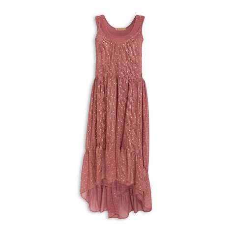 buy ginger mary rose pink printed dress online truworths