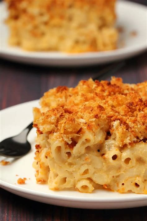 The Best Vegan Mac And Cheese Classic Baked Vegan Dishes Vegan Comfort Food Vegan Mac And
