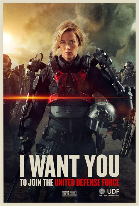 Edge Of Tomorrow Emily Blunt As Rita Vrataski I Want This As A Movie Poster Edge Of