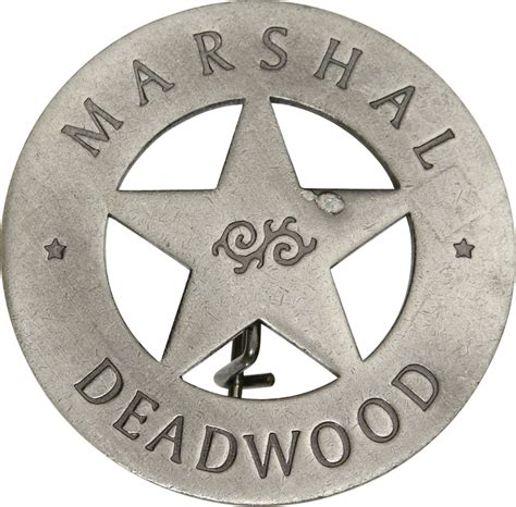 Mi3007 Badges Of The Old West Marshal Deadwood Badge