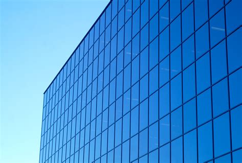 Window View Office Building Blue Glass Skyscraper Ase Europe