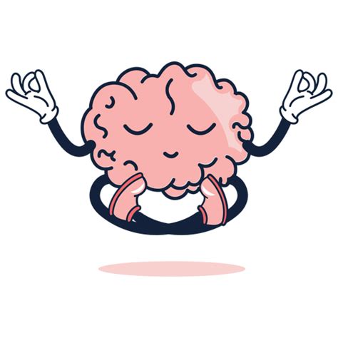 Cute Brain Yoga Cartoon Transparent Png And Svg Vector File