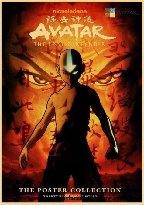 2020 Aang Avatar The Last Airbender Kraft Paper Poster Avatar The