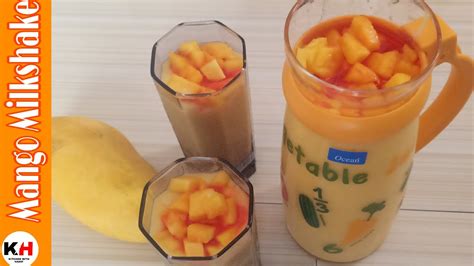 mango milkshake recipe by kitchen with hanif youtube