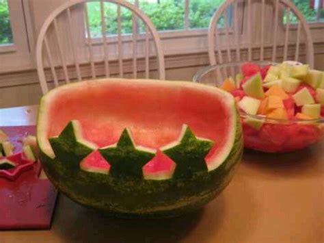 The Beginning 4th Of July Watermelon Watermelon Carving Watermelon