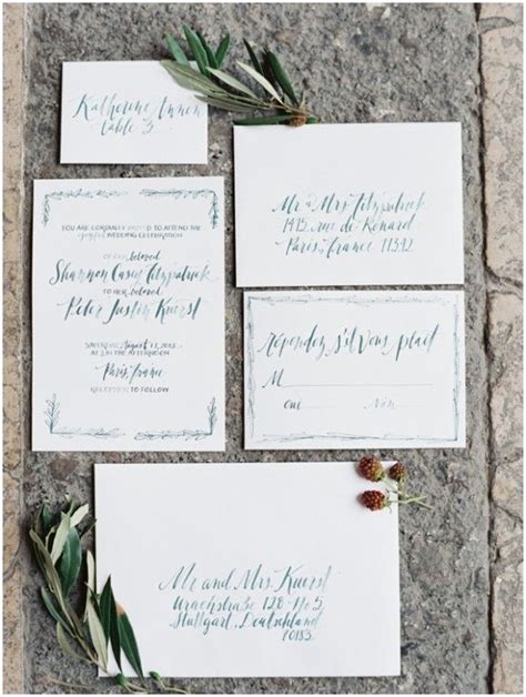 Calligraphy Wedding Stationery Suite Via Wedding Sparrow Blog