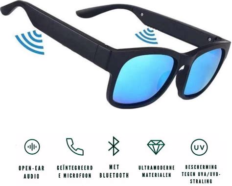 sosi zonnebril met bluetooth speaker smart audio glasses touch pad bediening bol