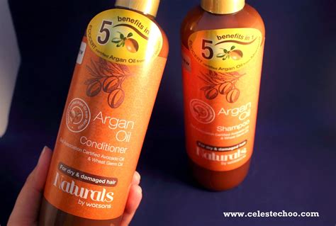 Stbotanica moroccan argan hair shampoo with argan oil, 300ml free shipping world. CelesteChoo.com: WATSONS ARGAN OIL Shampoo & Conditioner ...