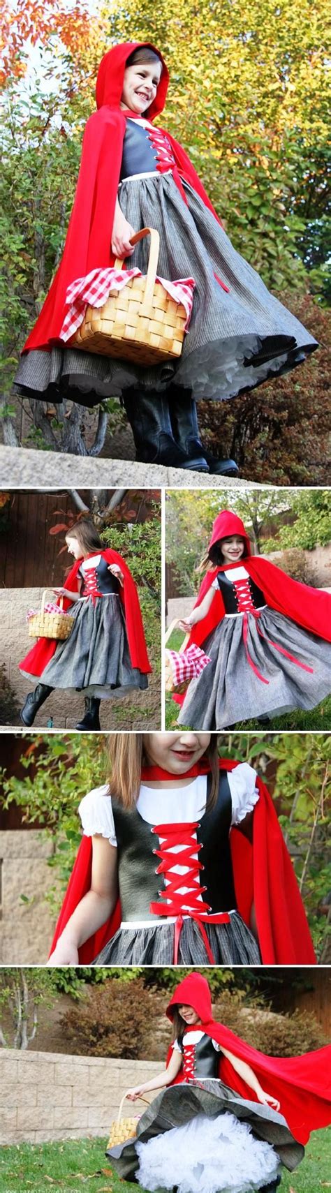 A white lining for the hood (measurements in post). Little Red Riding Hood DIY Halloween Costume! + Make your own cape! | DIY | Pinterest | Red ...