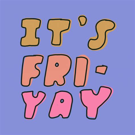Blinking Colorful Text Sticker Its Friday Meme 