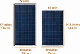Pictures of Solar Panels Dimensions