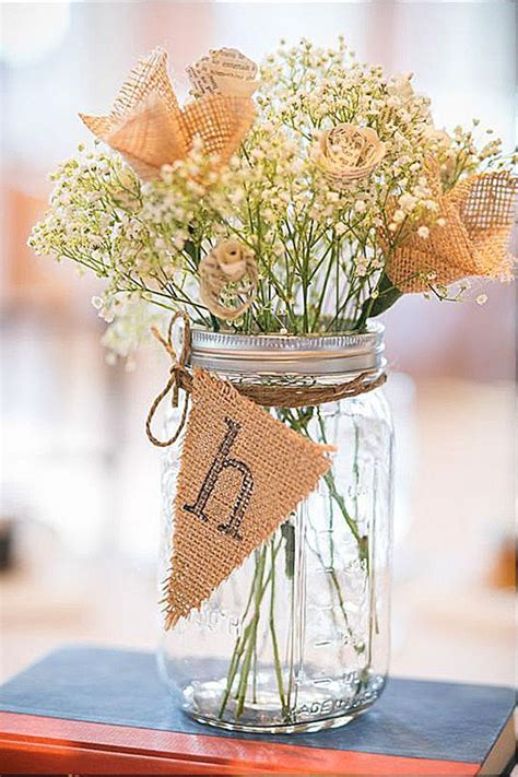 Gorgeous Mason Jars Wedding Centerpieces See More