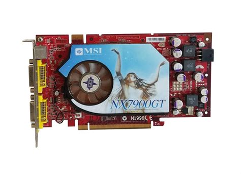 Nx7900gt Msi 256mb Nvidia Geforce 7900 Gt Gddr3 256 Bit Pci Express X16