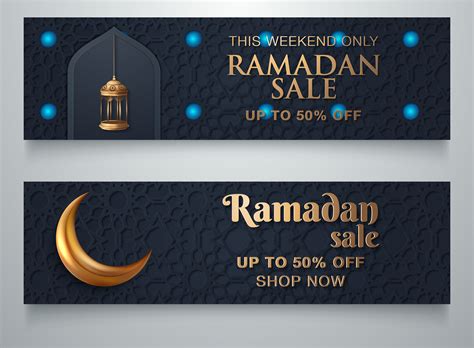 Ramadan Sale Banner Template 673146 Vector Art At Vecteezy