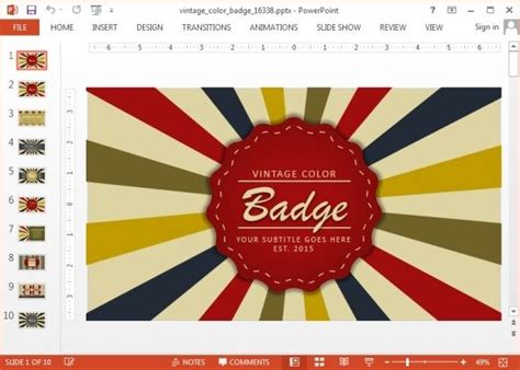 Animated Badge And Logo Maker Powerpoint Templates