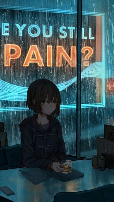 Aesthetic Sad Anime Girl Wallpapers Wallpapers Com