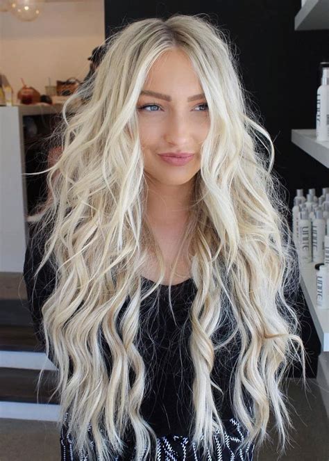 Balayagehairblonde In 2020 Platinum Blonde Hair Long Blonde Hair Straight Hairstyles