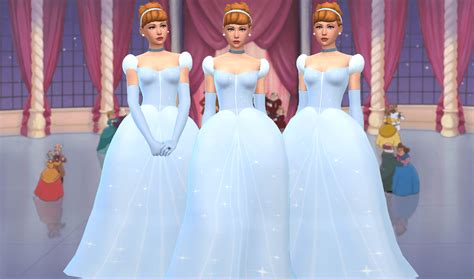Sims 4 Cinderella Ii Blue Ballgown The Sims Book