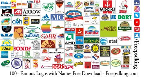 Famous Logos With Names Free Download