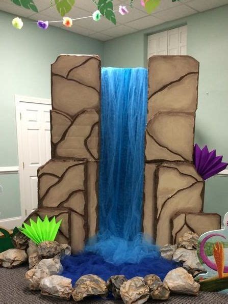 Waterfall♥ Rainforest Theme Dramatic Play Classroom Design