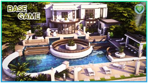 Sims 4 Speed Build Base Game Contemporary Mansion Kate Emerald Images Porn Sex Picture