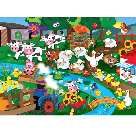 Fun On The Farm 24pc Smile Puzzles And Educational Play Toys