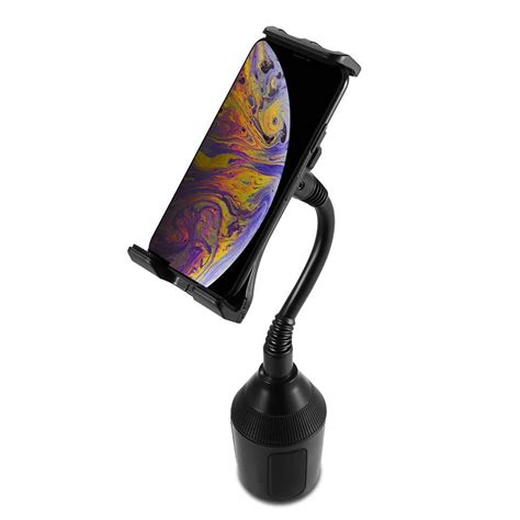 Gsa Universal Gooseneck Cup Holder Car Mount With Rotatable Cradle
