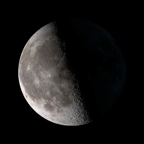 Third Quarter Moon Photograph By Nasagsfc Svsscience Photo Library