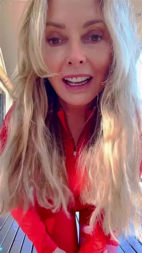 Carol Vorderman Branded Sexy Milf As She Shows Off Flexibility In Red