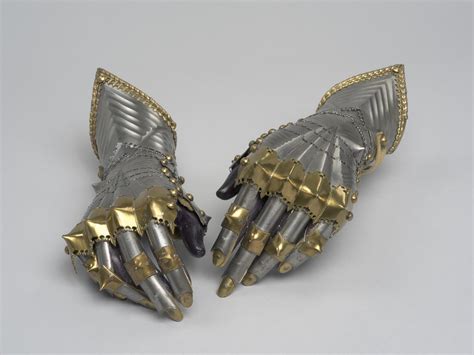 A Phenomenal Pair Of Gilded Gauntlets In Gothic Style For Emperor