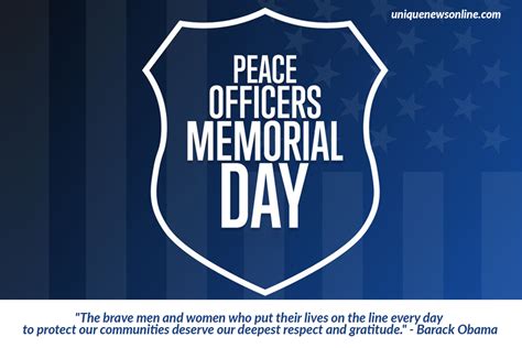 Peace Officers Memorial Day 2023 In The United States Wishes Quotes