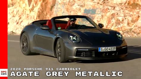 2020 Porsche 911 992 Carrera 4s Cabriolet Agate Grey Metallic Youtube