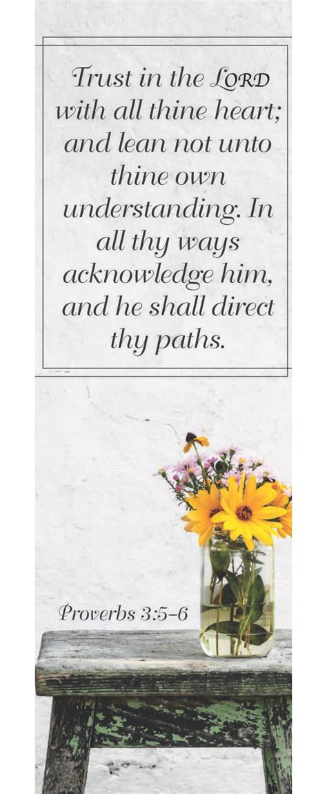 Trust In The Lord Bookmark Pkg 25 General Worship Lifeway