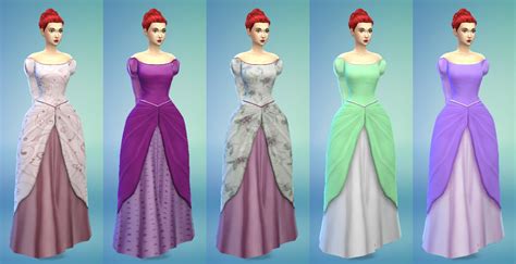 Sims 4 Ccs The Best Ariel Dress By Kiara24