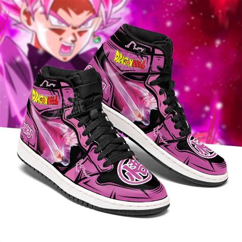 Goku black achieved the form when his power as a super saiyan surpassed super saiyan god, naturally evolving his super saiyan form into super quotes to goku: Goku Black Rose Jordan Sneakers Dragon Ball Anime Leather ...