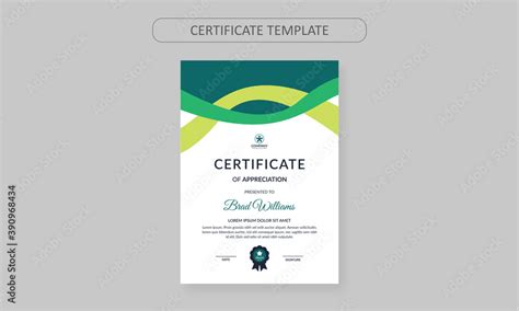 Modern Design Certificate Certificate Template Awards Diploma
