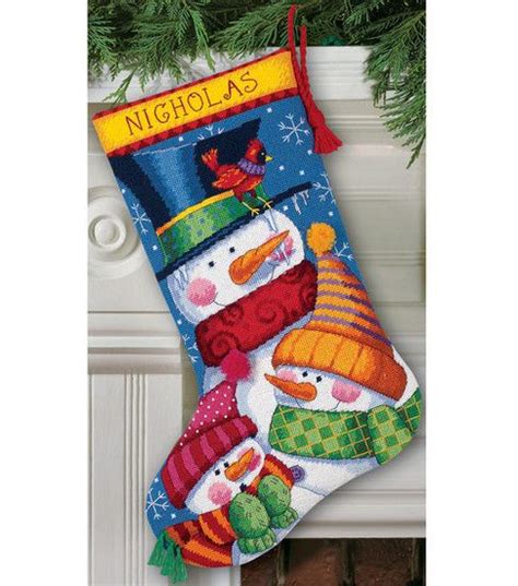 Dimensions 16" Needlepoint Kit Freezin' Season | JOANN | Cross stitch