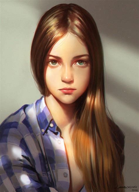 Girl Cute Girl Digital Portrait Digital Art Girl Art