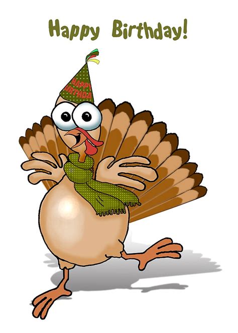 Happy Birthday Turkey By Graphicdoodles Redbubble