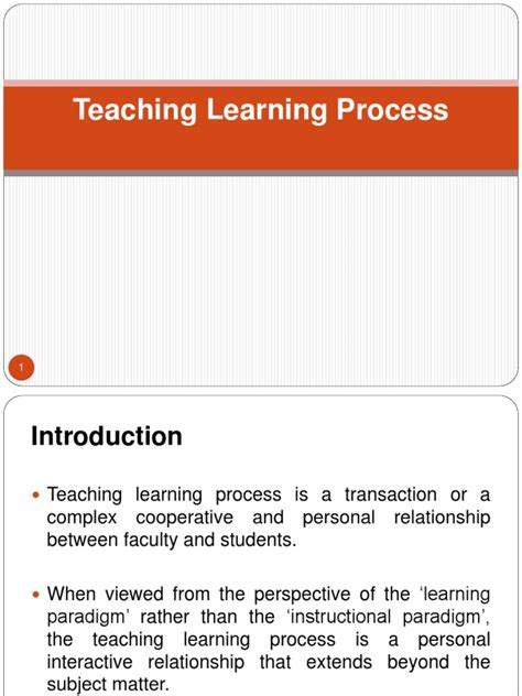 Teaching Learning Process Ppt Teaching Method Learning