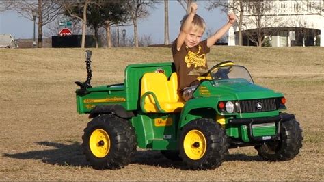 Toy Tractor Videos For Children Peg Perego John Deere Gator At The